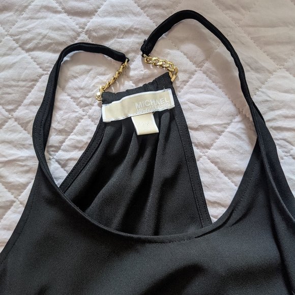 Michael Kors Black Sleeveless Chain Halter - Picture 4 of 4